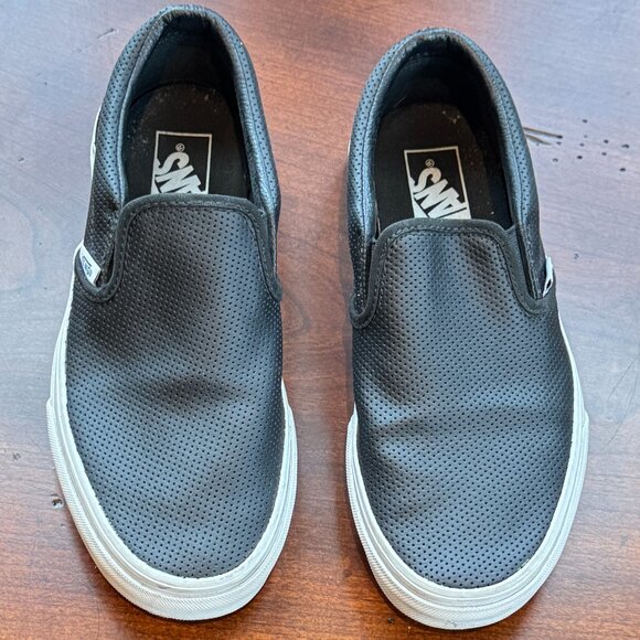 Vans Asher Black Slip-On Sneaker Shoe - Picture 5 of 12